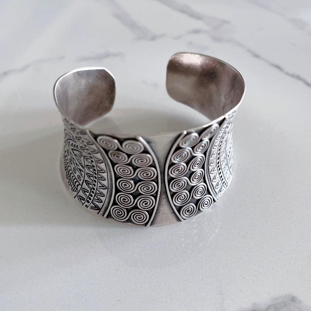 【新品】カレンシルバー｜カレン族｜バングル｜男女兼用