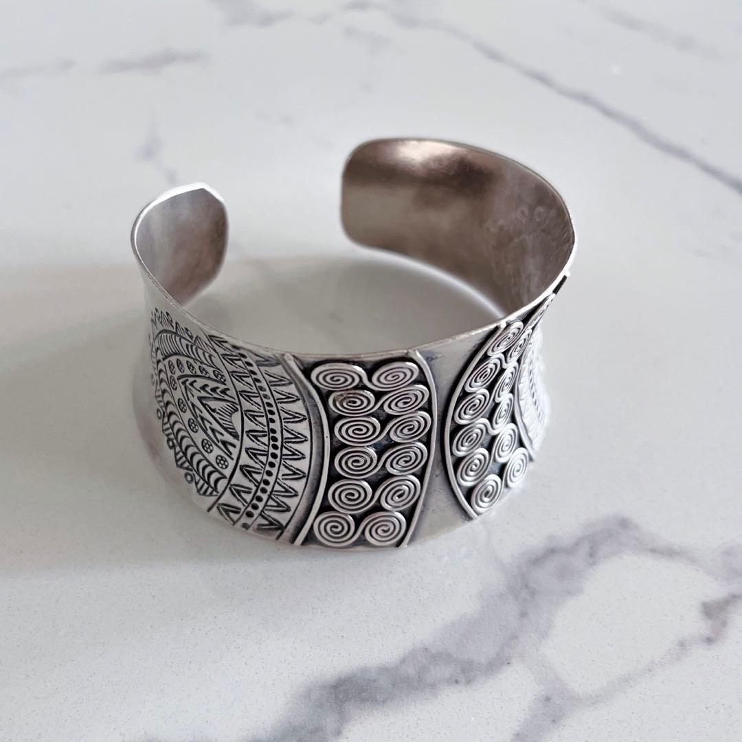【新品】カレンシルバー｜カレン族｜バングル｜男女兼用