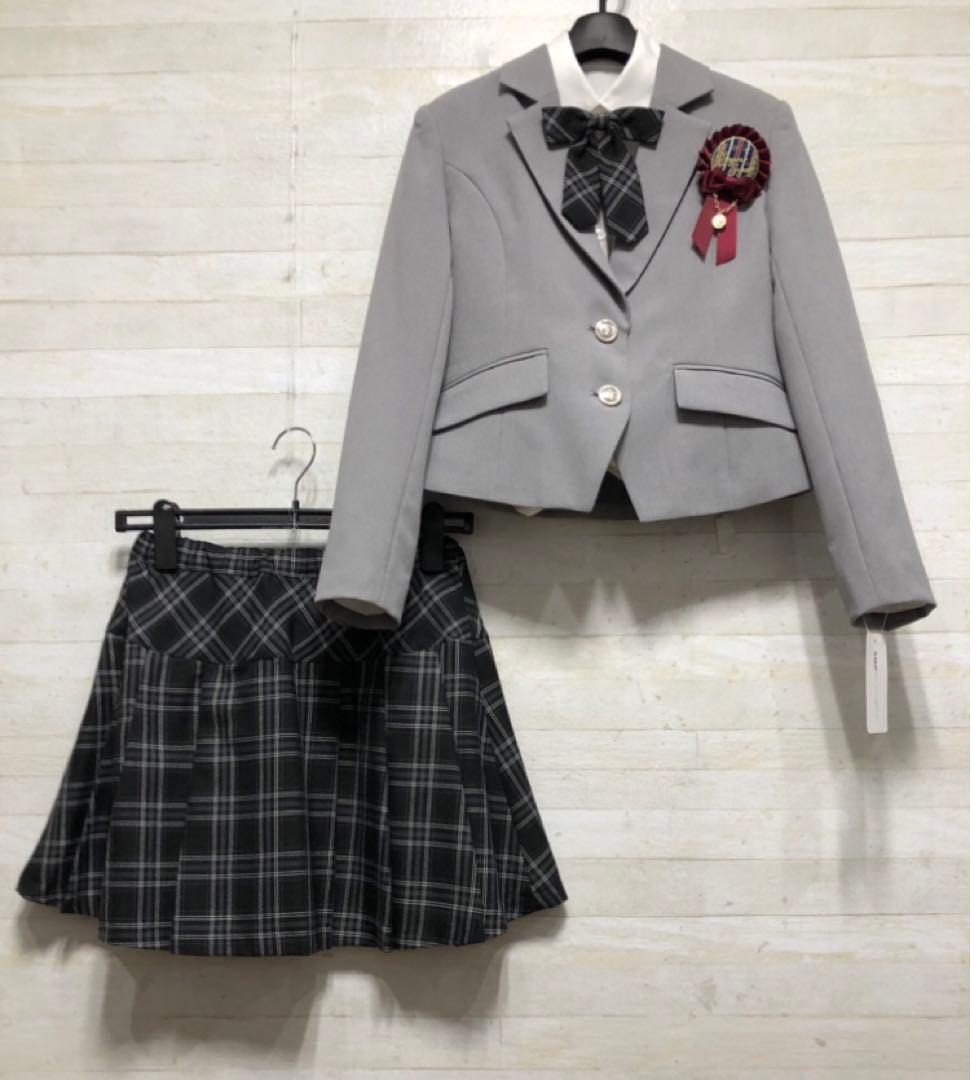 新品☆女の子150フォーマルスーツセット制服風スーツ入学式卒業式◯G164