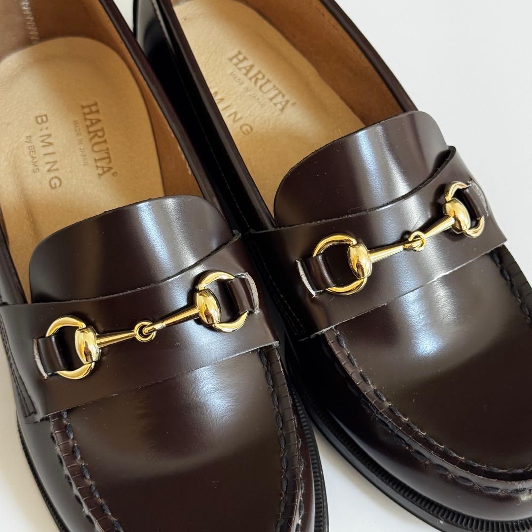 HARUTA ハルタ 別注 ビット ローファー 22.5cm ビームス ブラウン