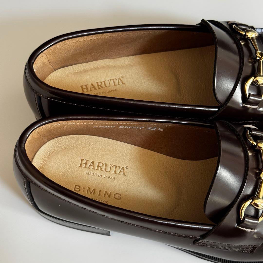 HARUTA ハルタ 別注 ビット ローファー 22.5cm ビームス ブラウン