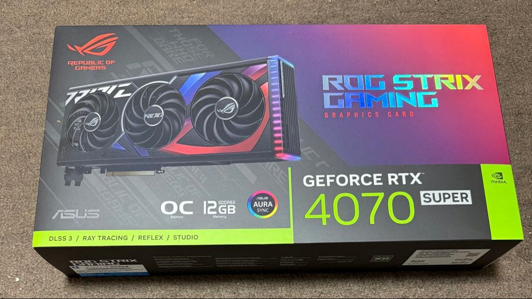 新品未開封ASUS ROG STRIX RTX 4070 SUPER OC