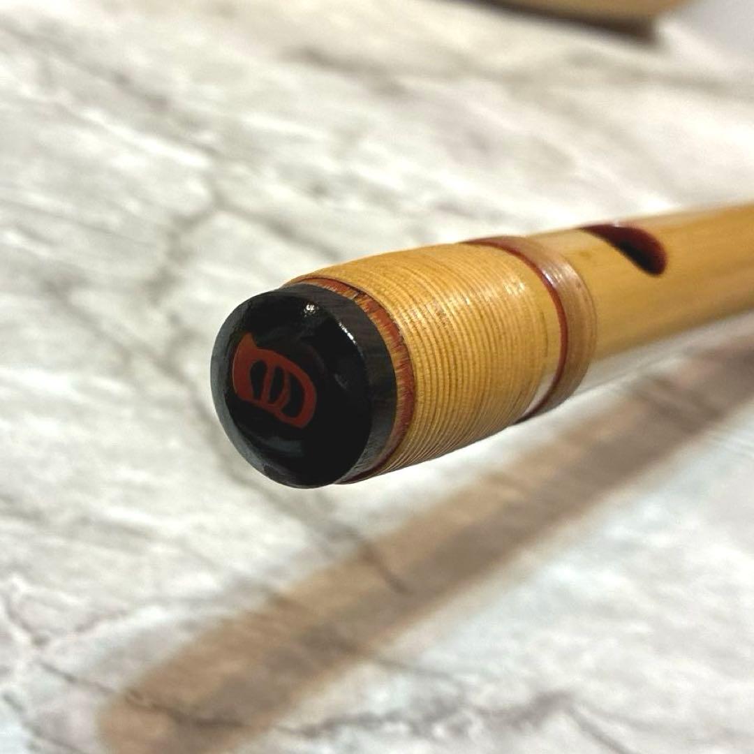 【美品】 篠笛 獅子田 七ッ穴 四本調子 お囃子用 ケース付き