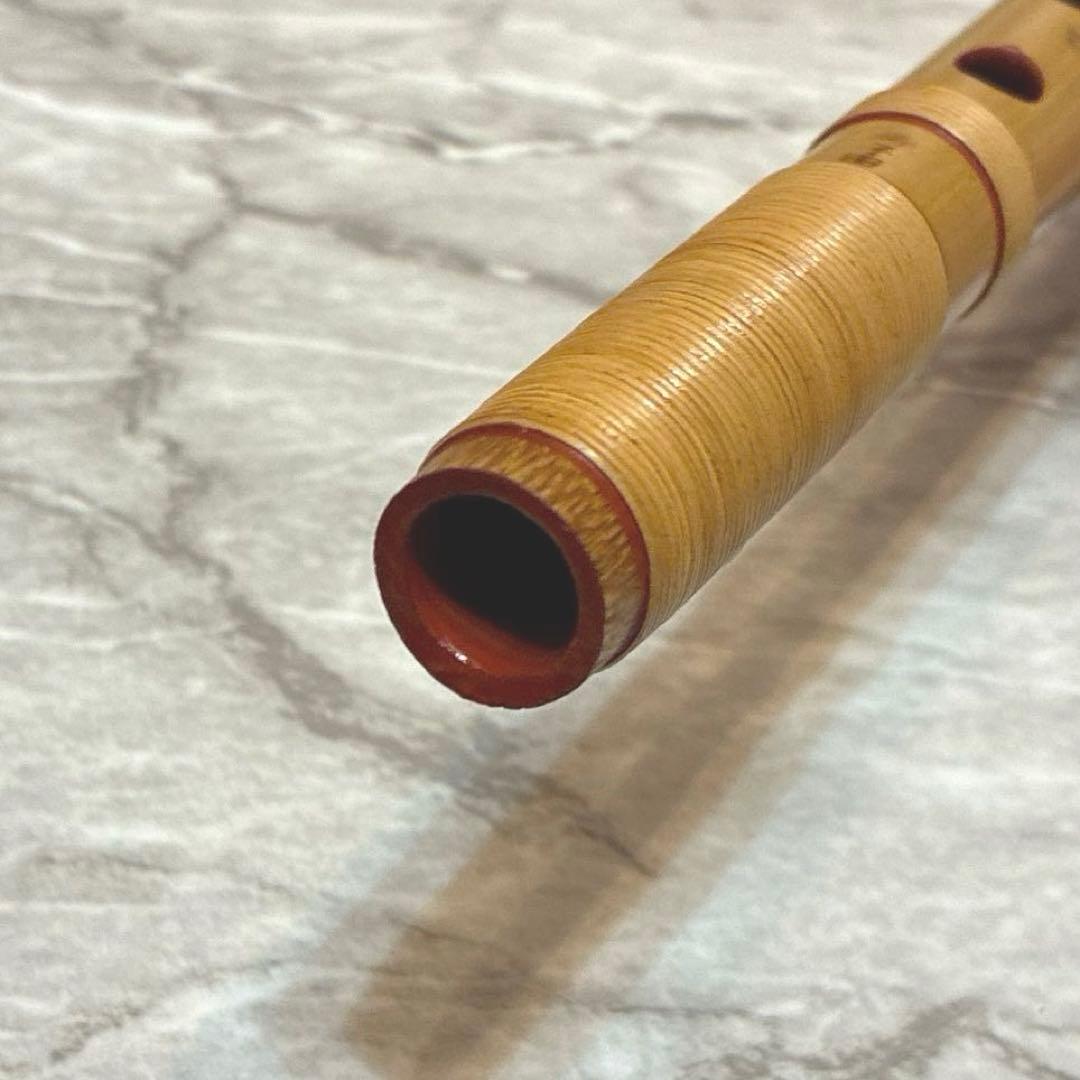 【美品】 篠笛 獅子田 七ッ穴 四本調子 お囃子用 ケース付き