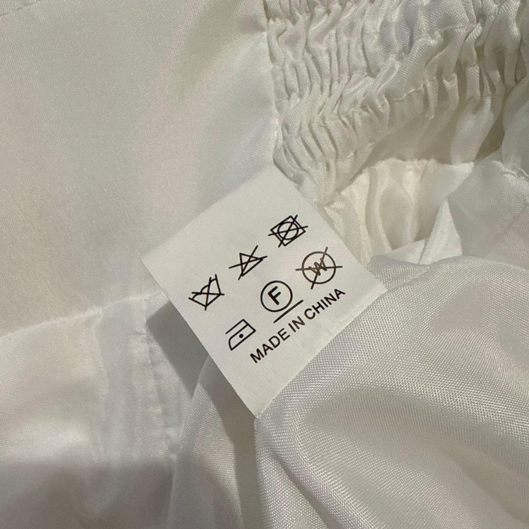 ビジュー付きストレートドレス エンパイアライン