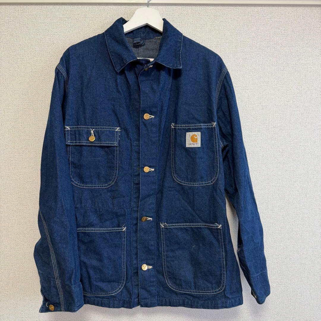 80s Carhartt vintage デニムカバーオール カーハート