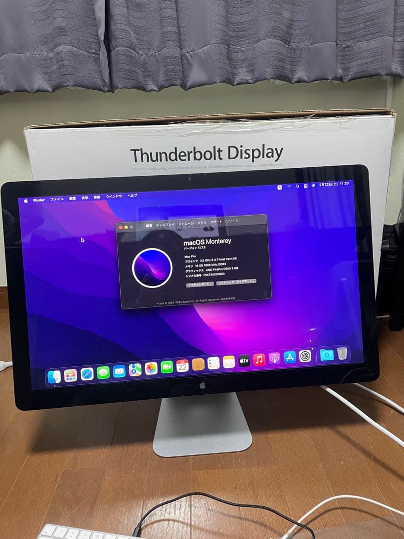 H*l様 MacPro 2013 + Apple Thunderbolt Dis