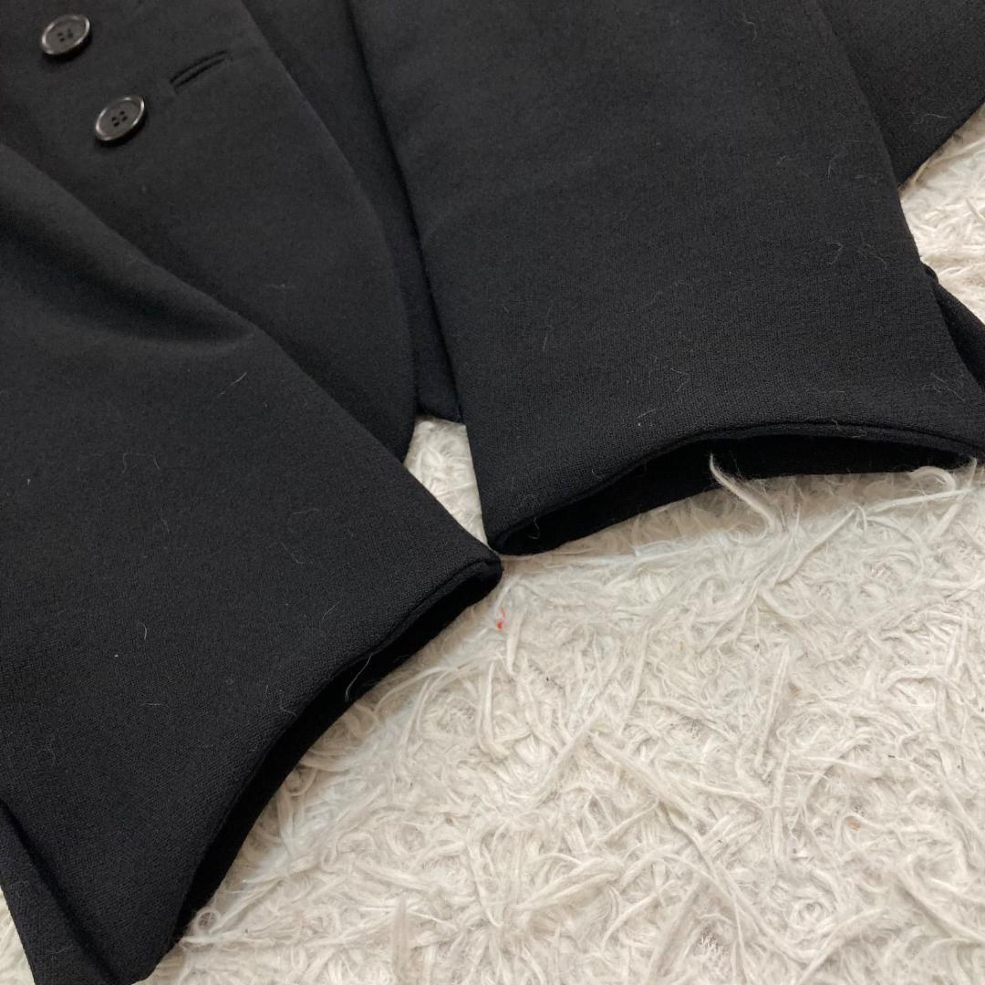 17541✨エトロ 46 2XL ダブルジャケット 裏地ペイズリー 総柄 黒