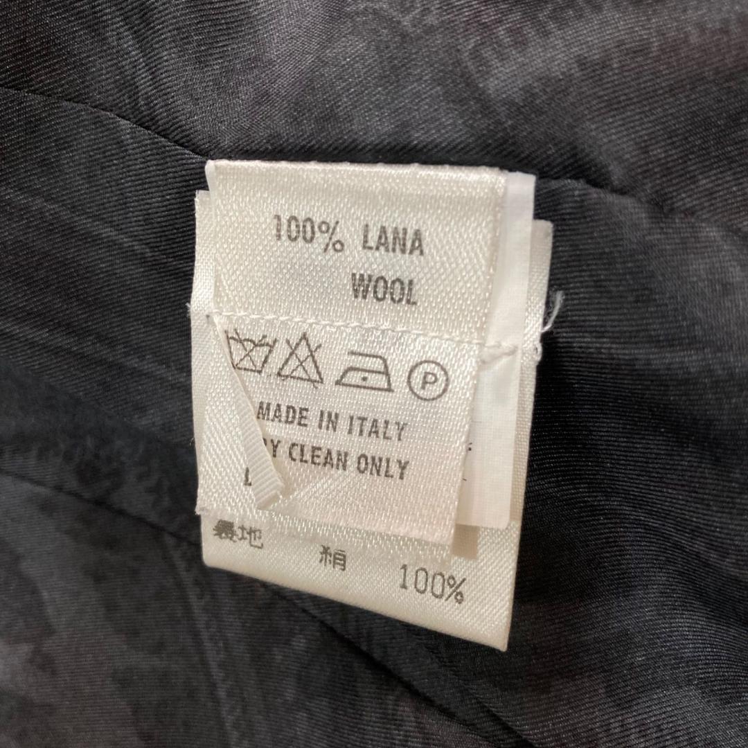 17541✨エトロ 46 2XL ダブルジャケット 裏地ペイズリー 総柄 黒