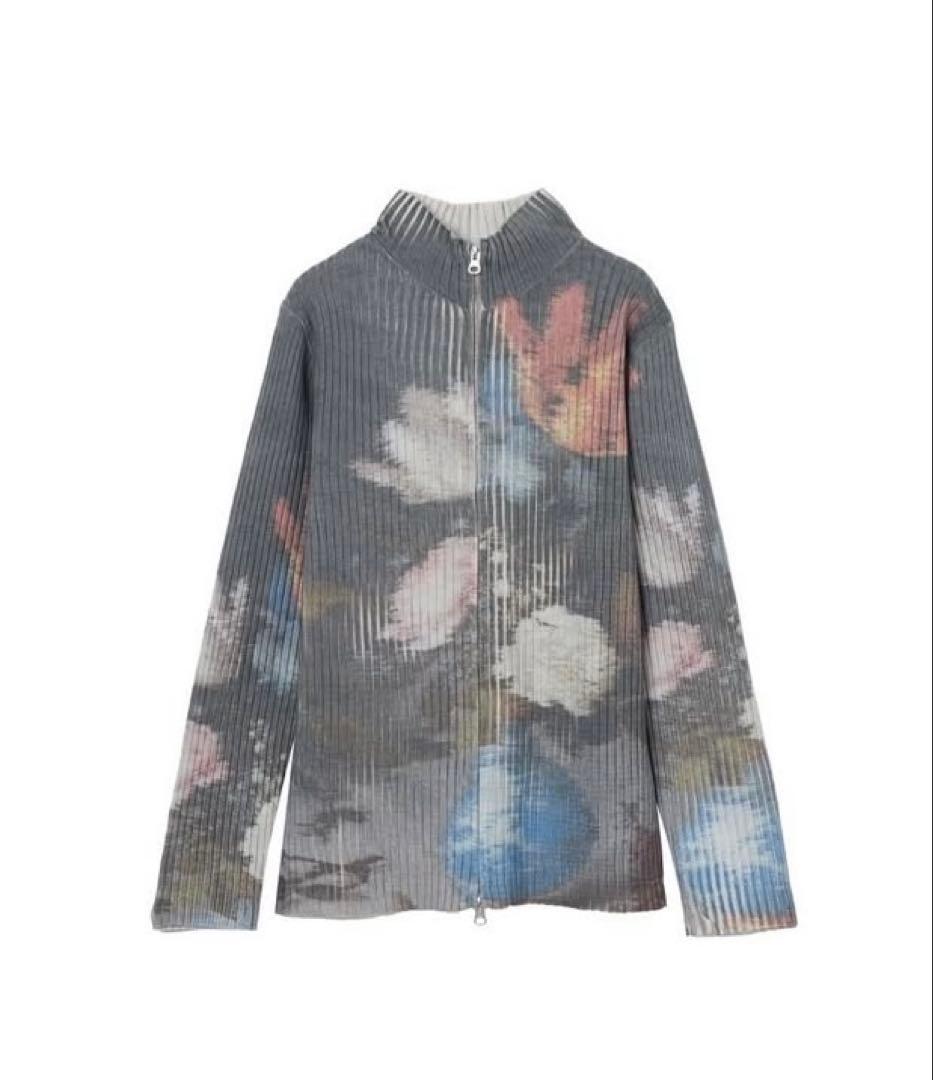 MARTE sahara アートプリントリブニット