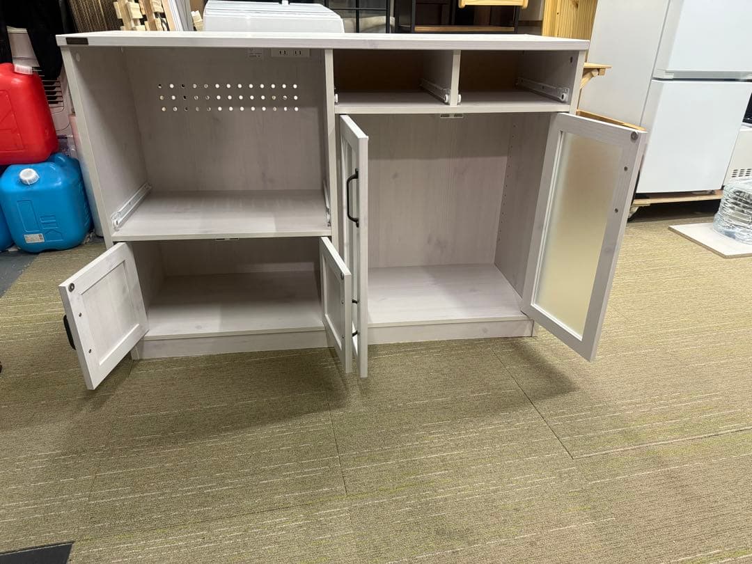 【洗浄消毒作業済】佐藤産業 LUFFY レンジボード レンジ台LU80-120L