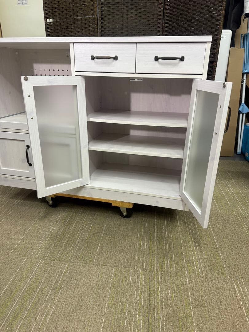 【洗浄消毒作業済】佐藤産業 LUFFY レンジボード レンジ台LU80-120L