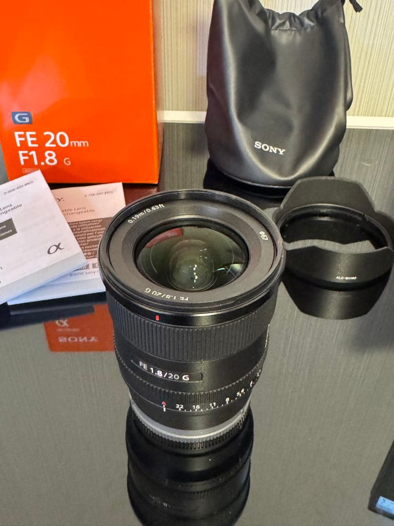【ほぼ新品】SONY FE 20mm F1.8 G レンズ