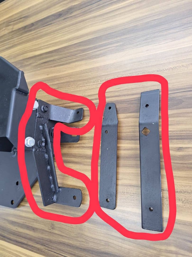 ジムニー　JB23 背面タイヤ移動　 ナンバー移設セット