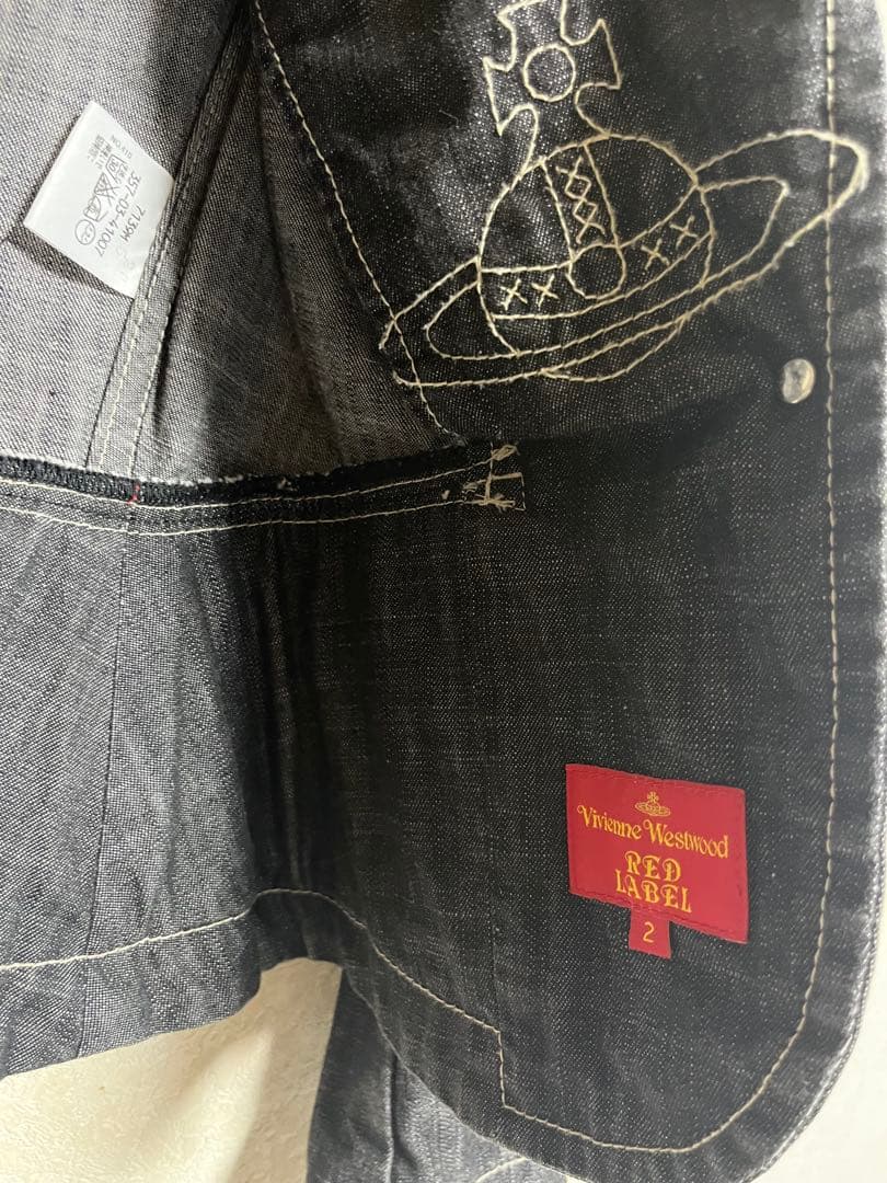 ヴィヴィアン　デニム　テーラードジャケット