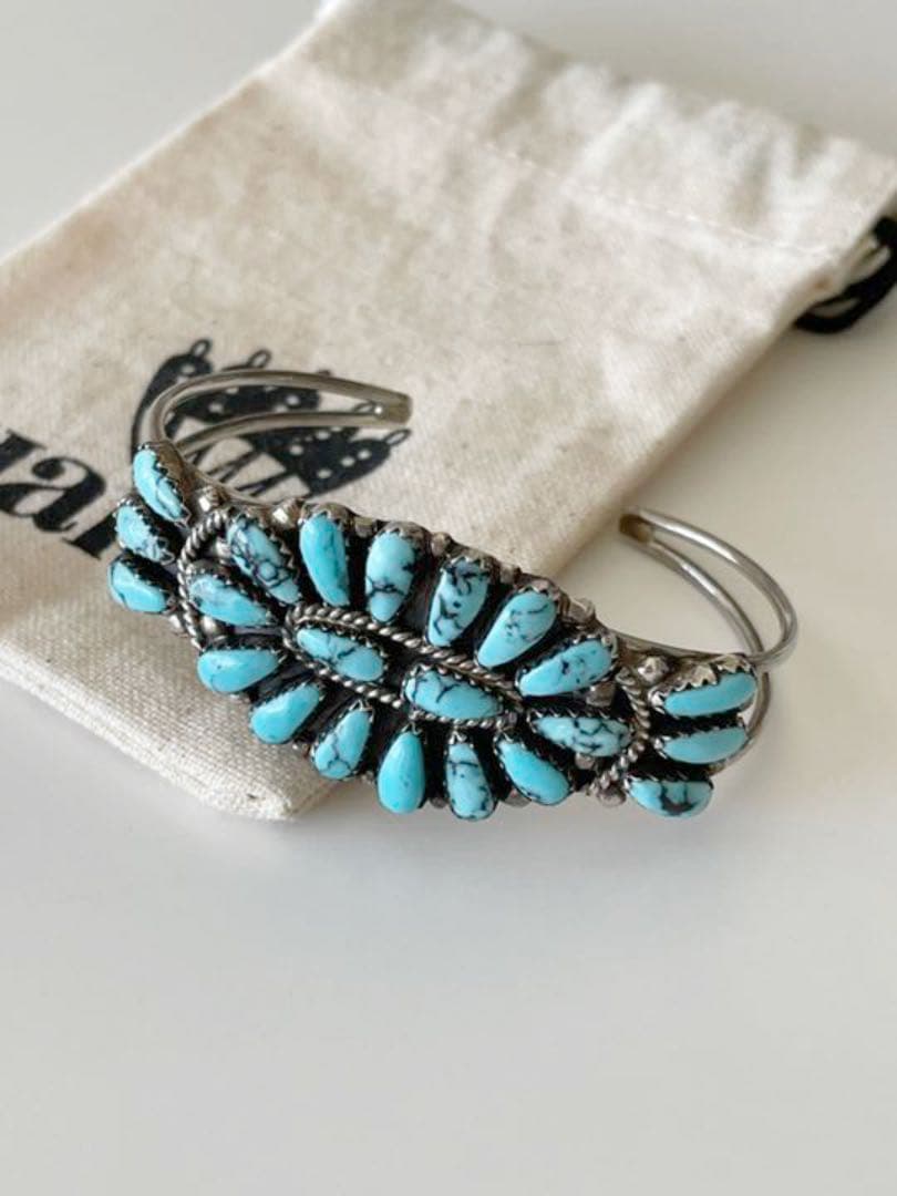 M*t様 【Harpo】 バングル　ターコイズ　フラワー