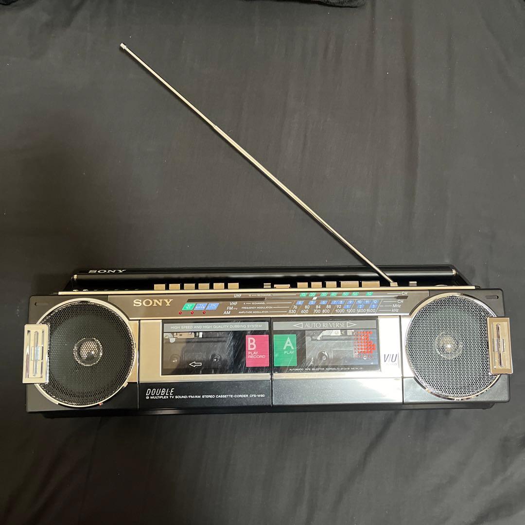 SONY 　ラジカセ CFS-W90 昭和　レトロ　レコーダー　ジャンク　2台