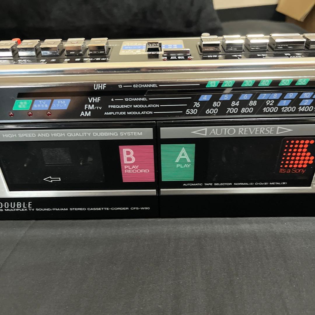 SONY 　ラジカセ CFS-W90 昭和　レトロ　レコーダー　ジャンク　2台