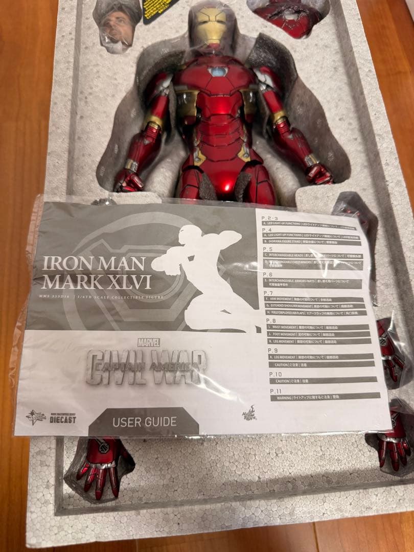 Hot toys ホットトイズ　アイアン マーク46 & キャプテン・アメリカ