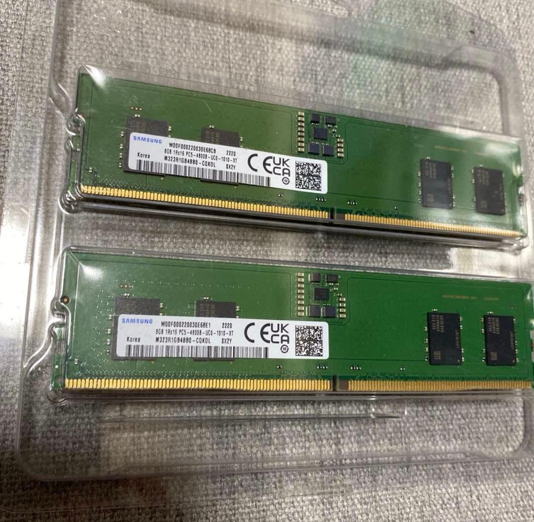 SAMSUNG DDR5-4800MHz 8GBx2枚 16GB
