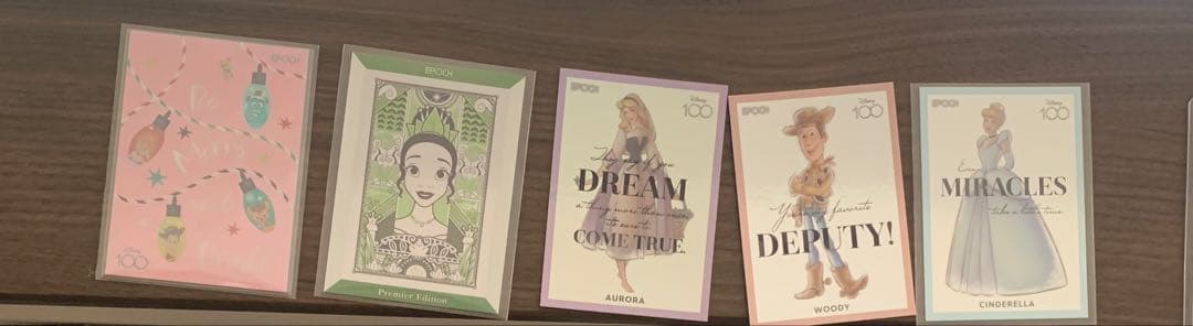 ディズニー100周年カードセット 5枚