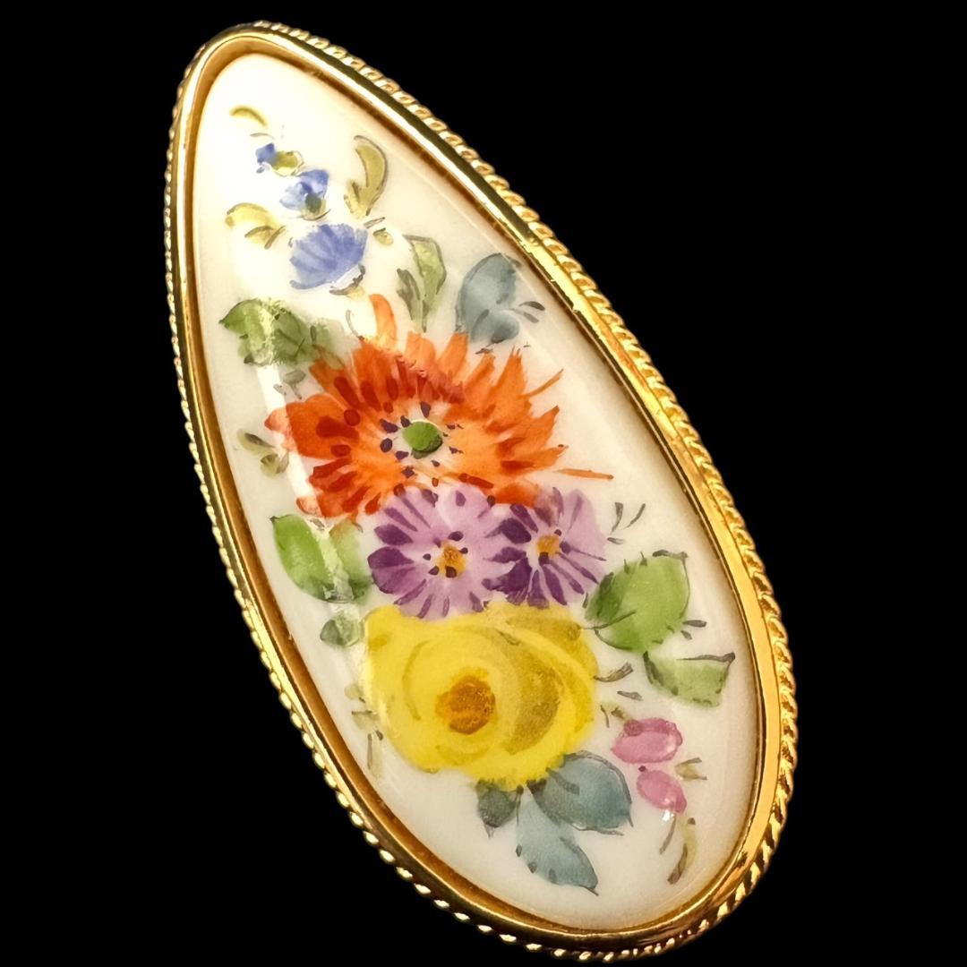 【希少】MEISSEN マイセン ペンダントトップ silver フラワーブーケ