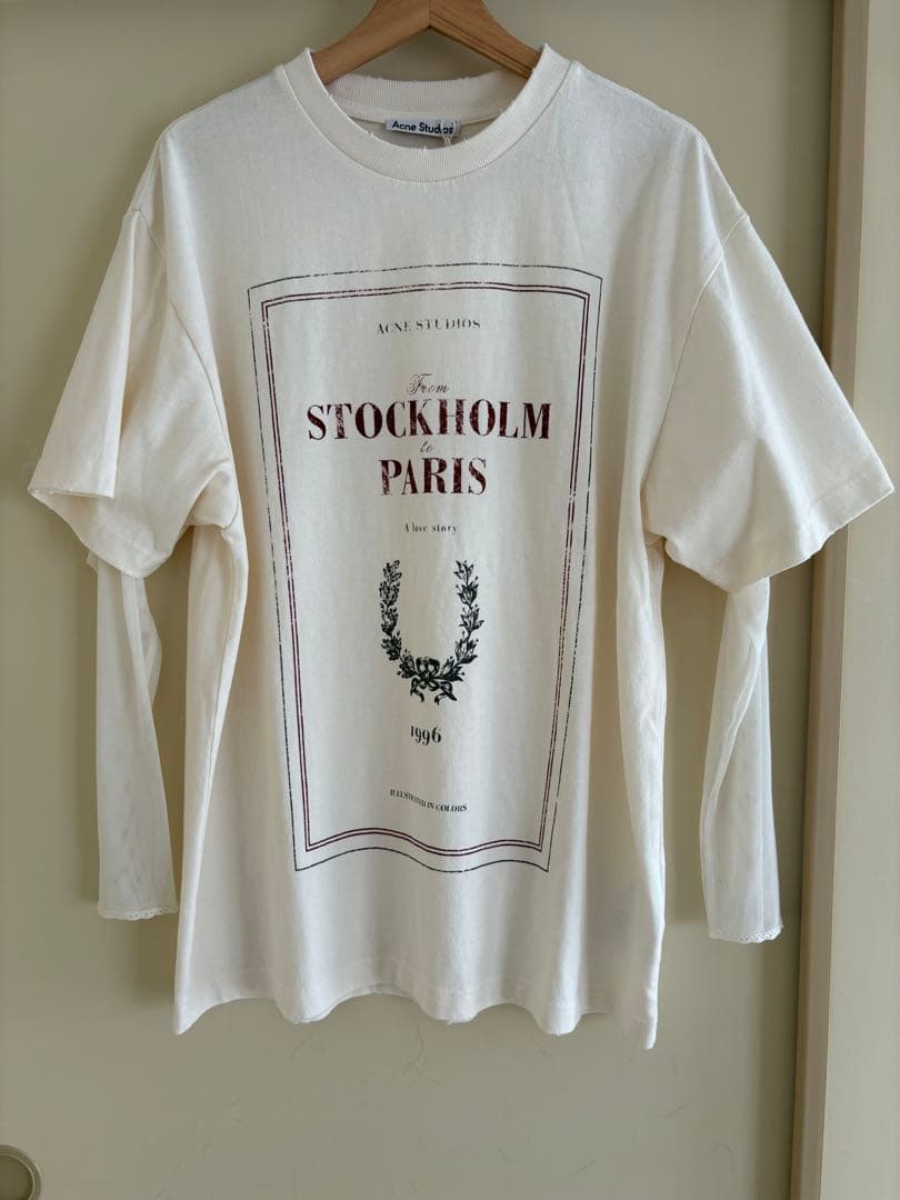 ACNE STUDIOS コットンジャージー レイヤード Tシャツ