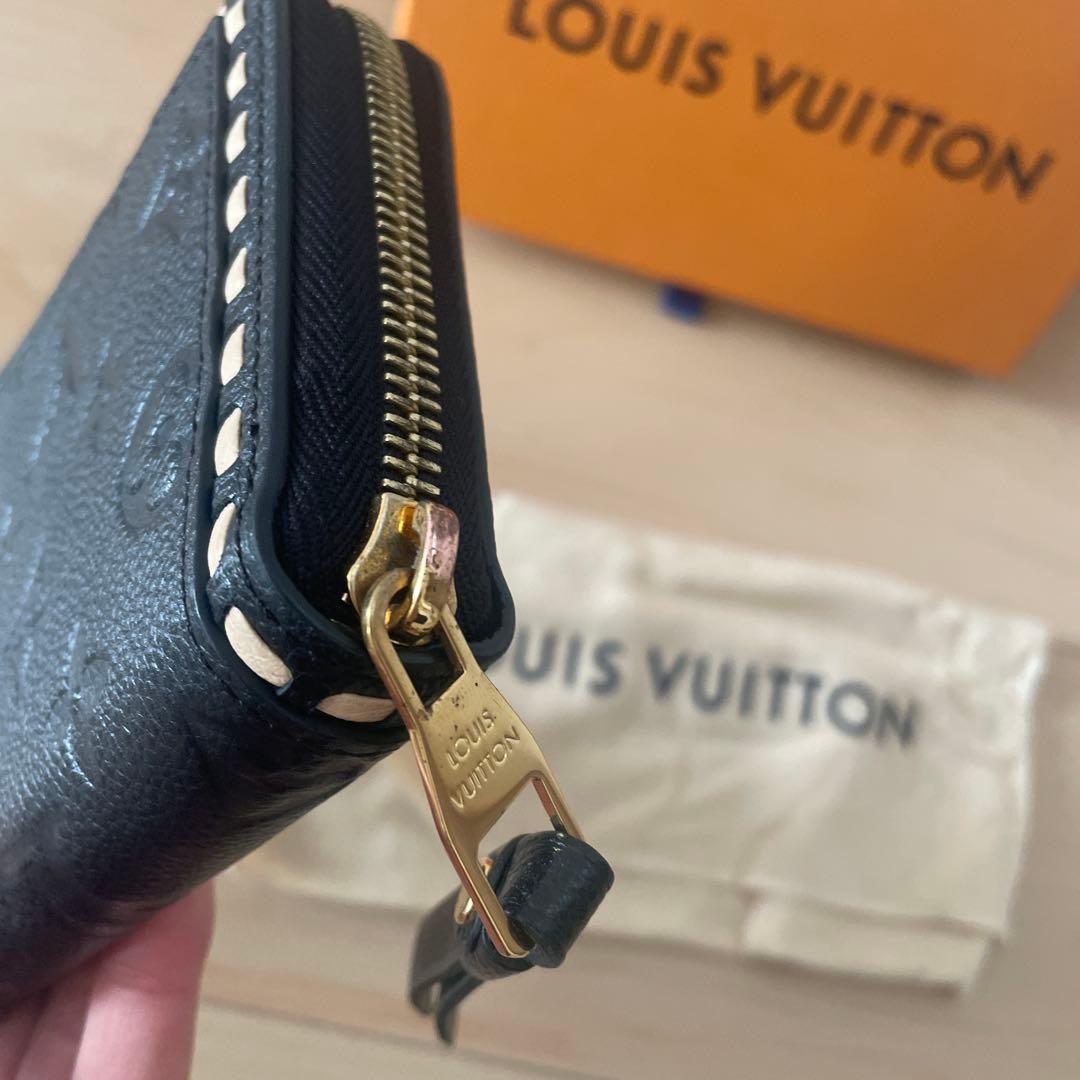 ルイヴィトン　アンプラント　ステッチ　ジッピーウォレット　長財