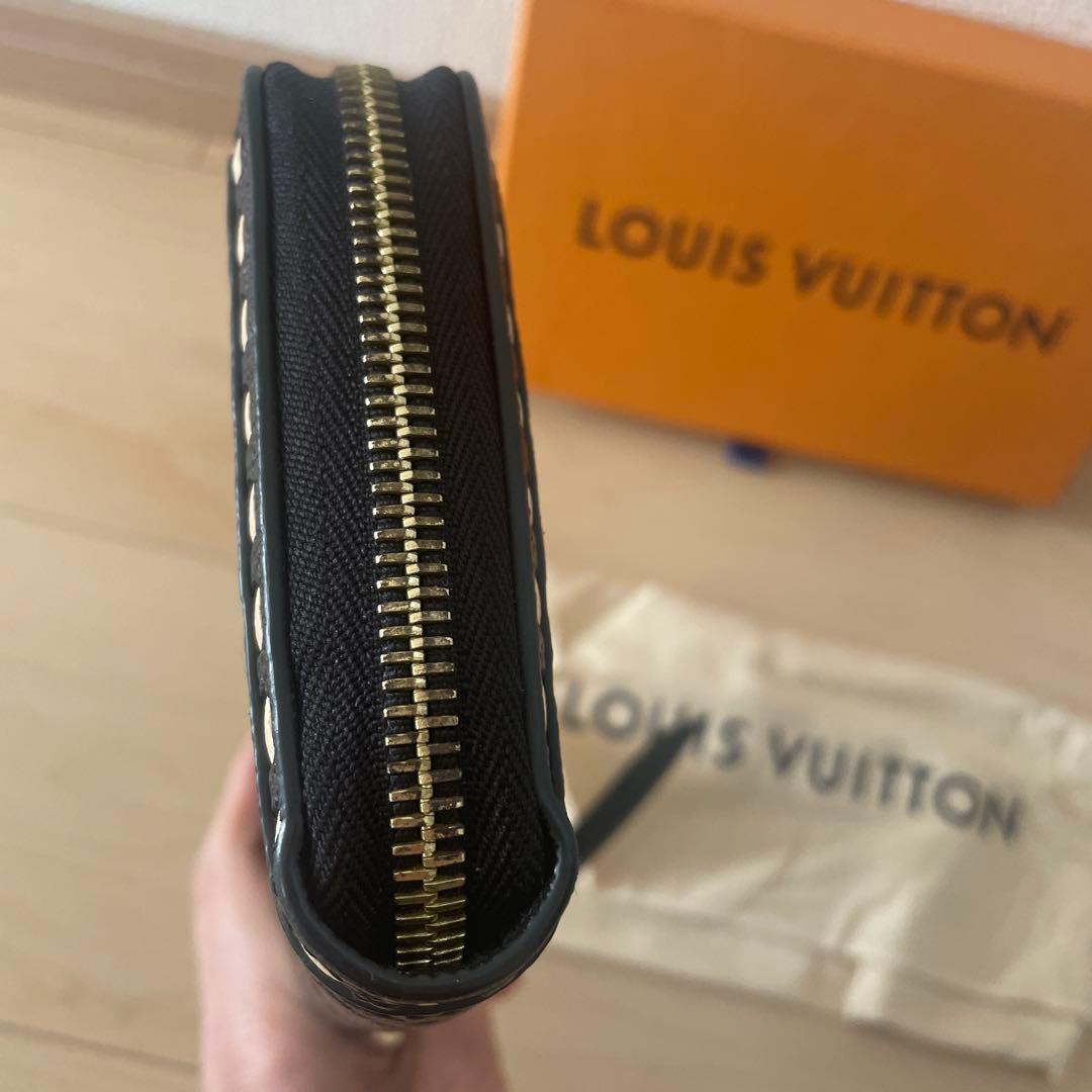 ルイヴィトン　アンプラント　ステッチ　ジッピーウォレット　長財