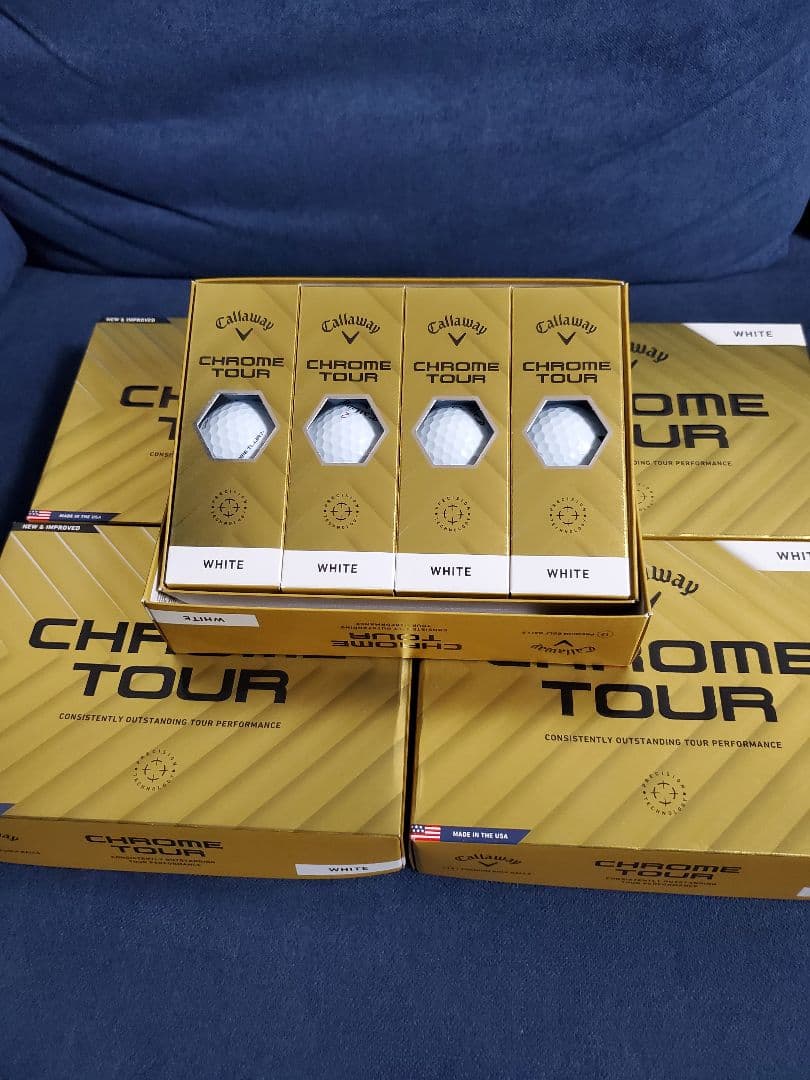【新品】キャロウェイ ゴルフボール　CHROME TOUR 5ダース