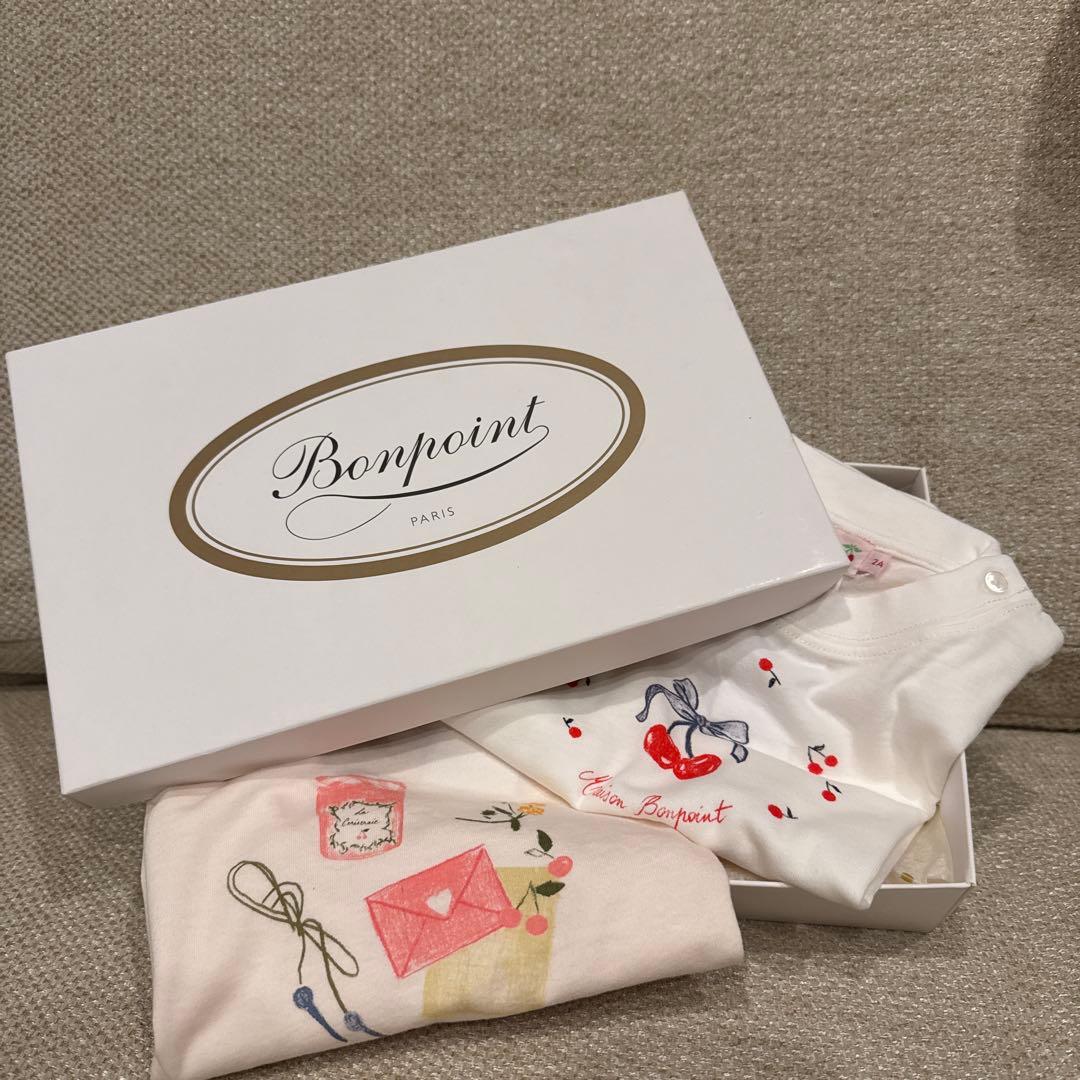 [なるみん✨断捨離] Bonpoint イラスト付きTシャツ2枚セット