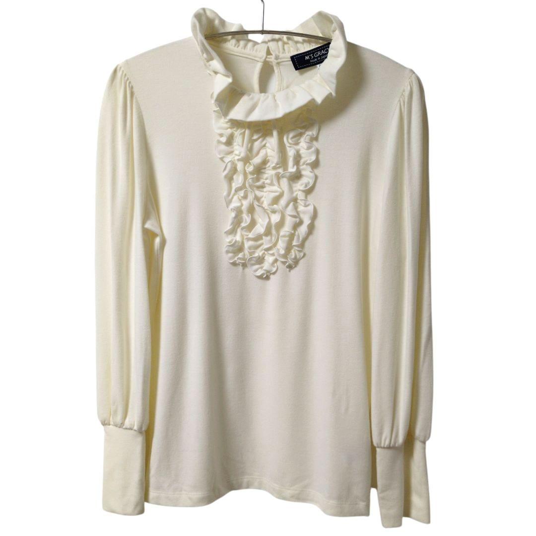 （未使用）M'S GRACY/エムズグレイシー カットソー フリル 長袖 40