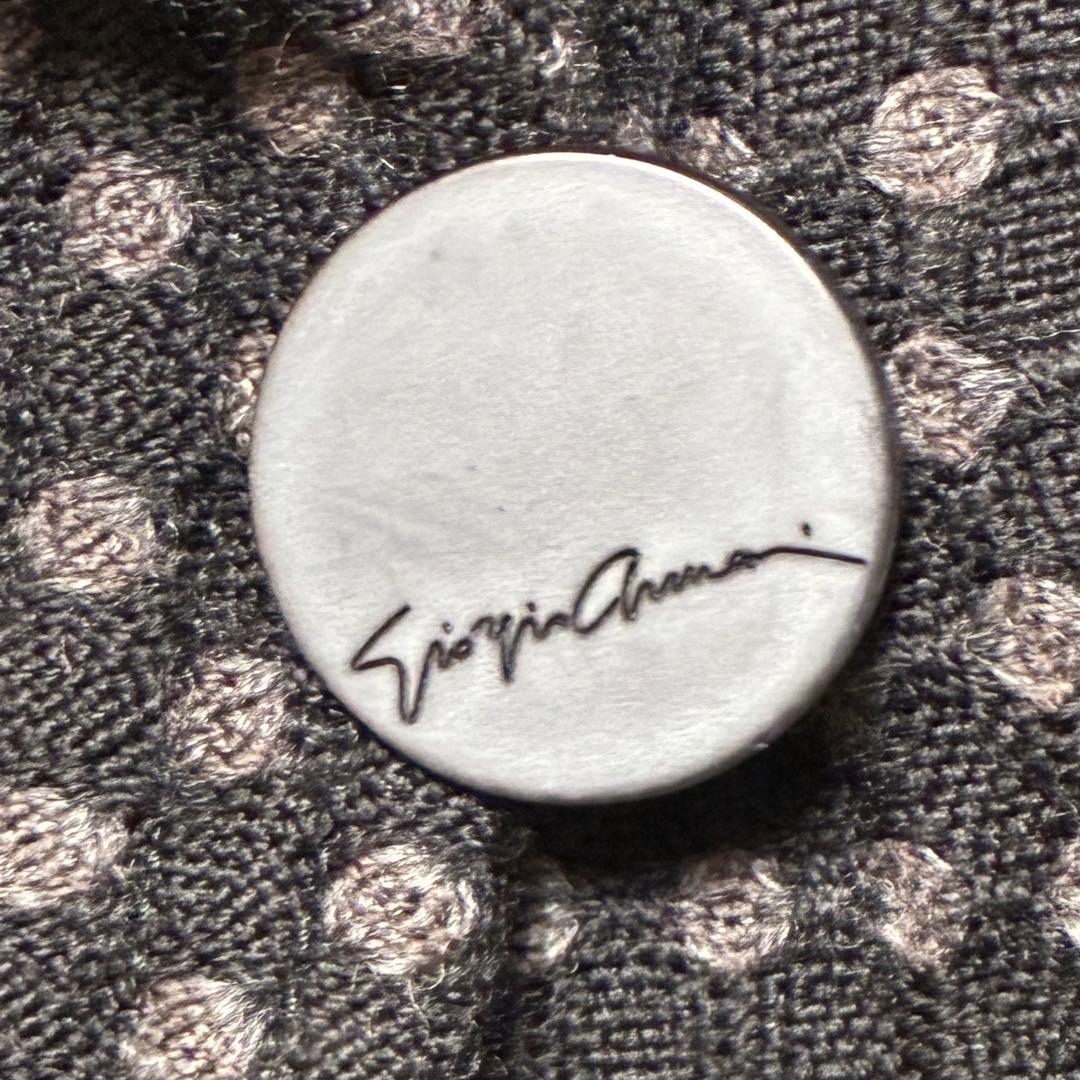 GIORGIOARMANI美品イタリア製テーラードジャケットブラック黒XL位48