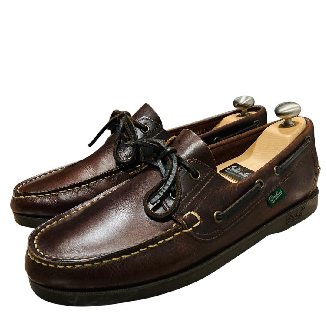 美品　Paraboot パラブーツ　デッキシューズ　8 ブラウン　バース