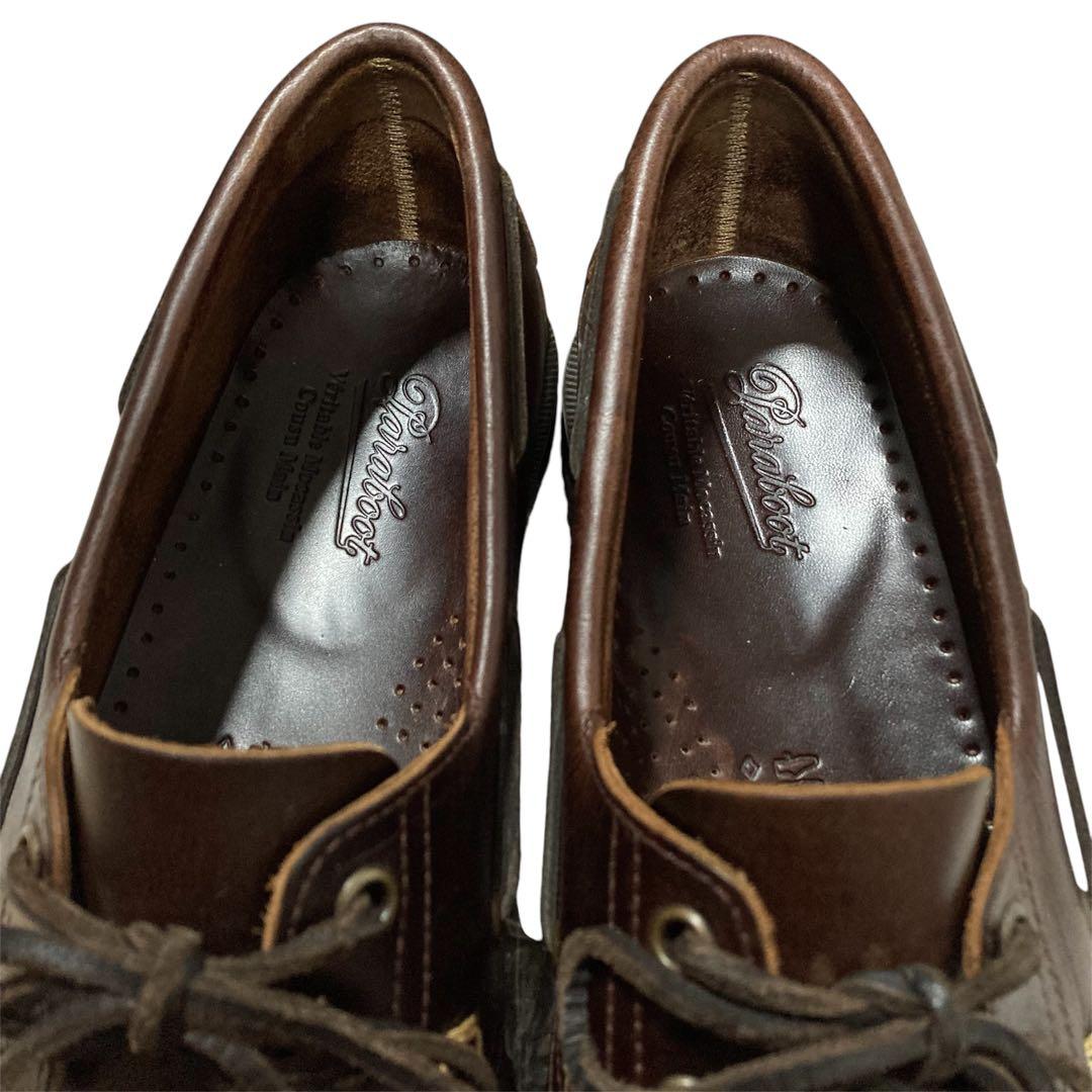 美品　Paraboot パラブーツ　デッキシューズ　8 ブラウン　バース