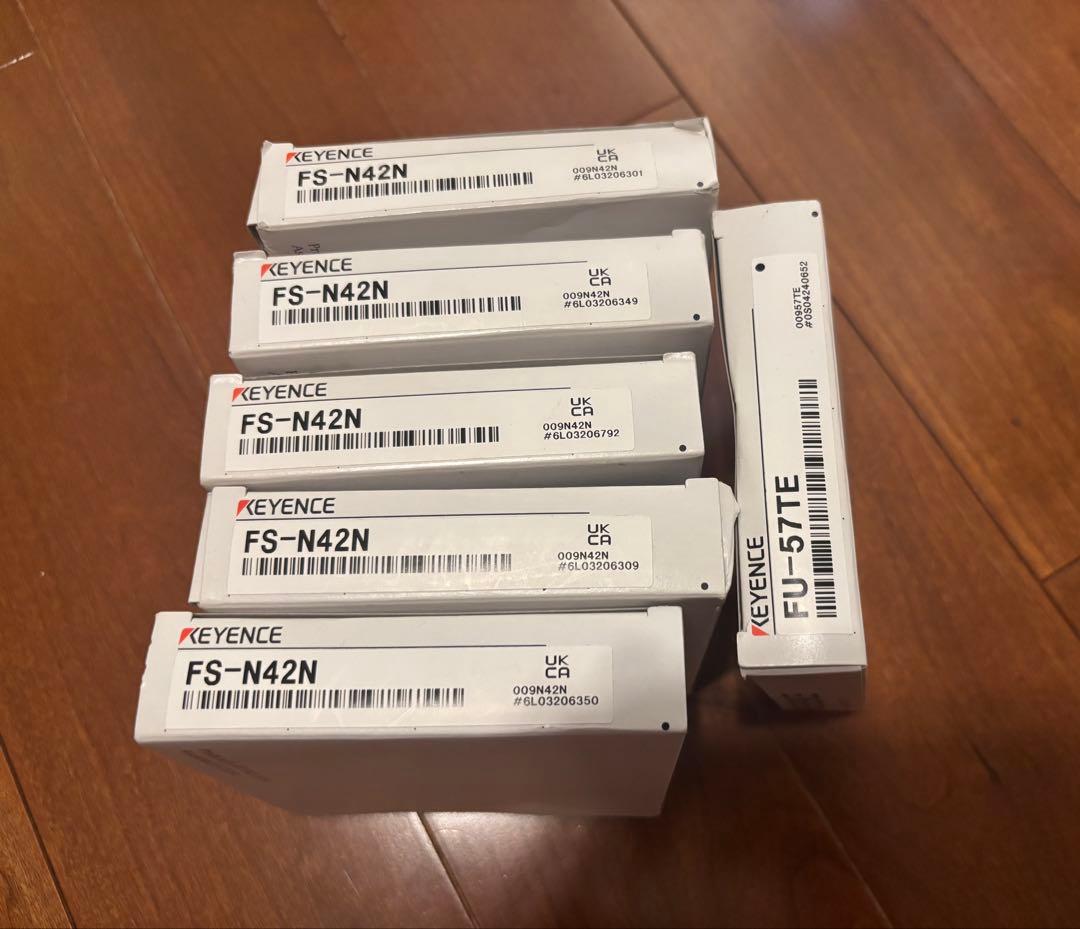 【新品未使用】KEYENCE FS-N42N 5個　FU-57TE 1個