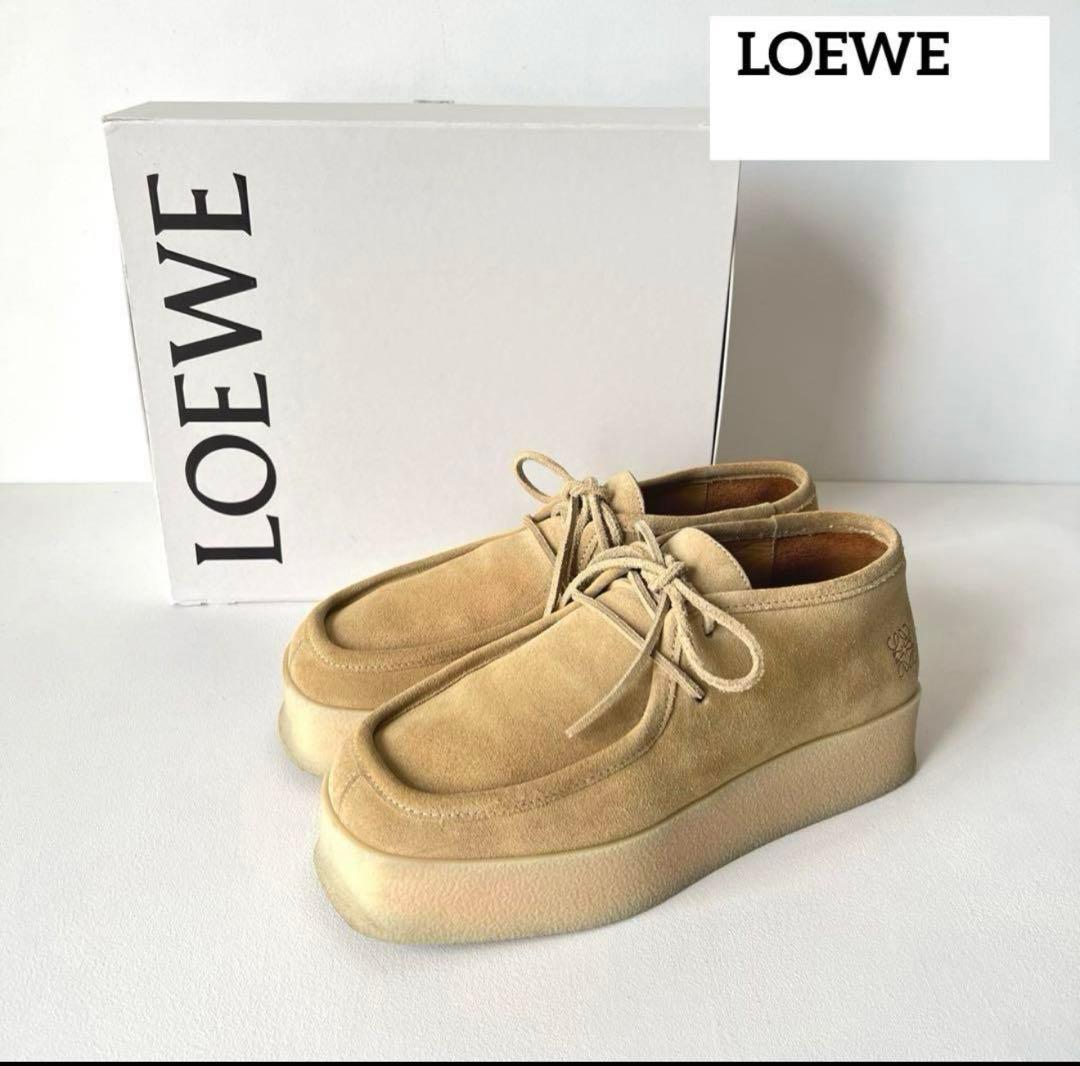 LOEWE プラットフォーム ワラビー 厚底42スエード ロエベ