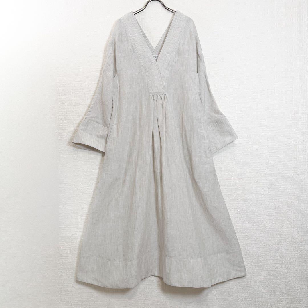Chaos カオス アルパカリネンカフカワンピース ナチュラル