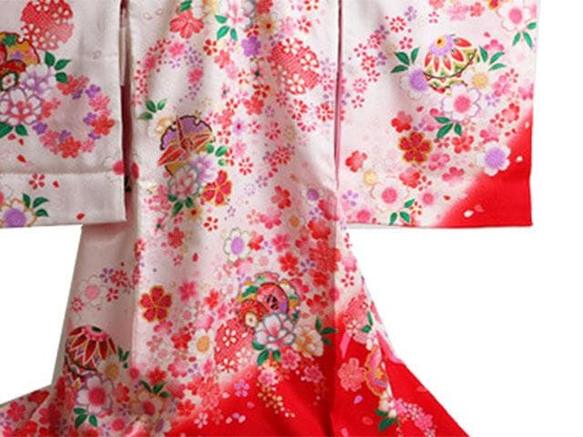 【新品】正絹 お宮参り着物　初着(産着)　女児　白ぼかし　 01649