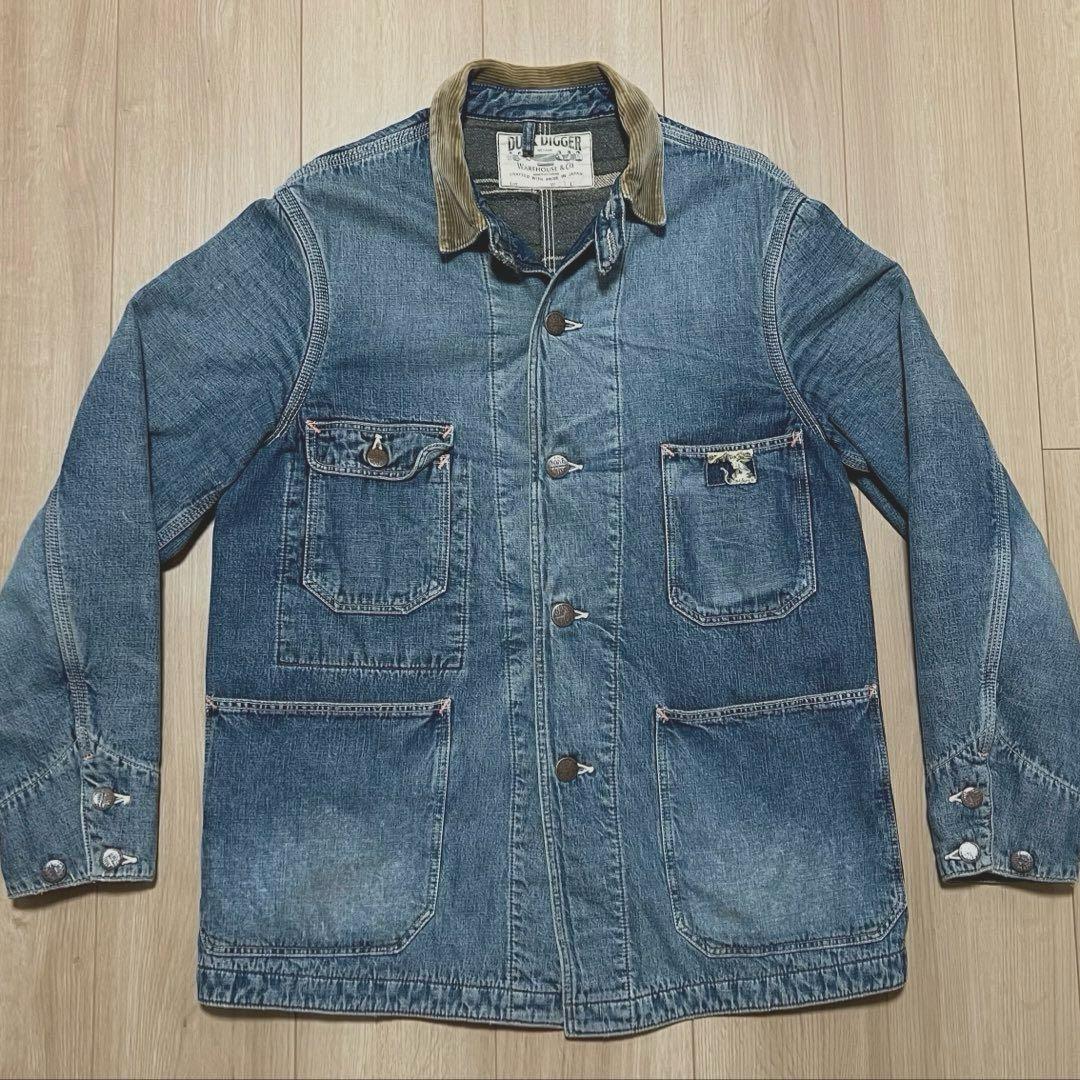 WAREHOUSE ブランケット付カバーオール ユーズド加工 サイズ38