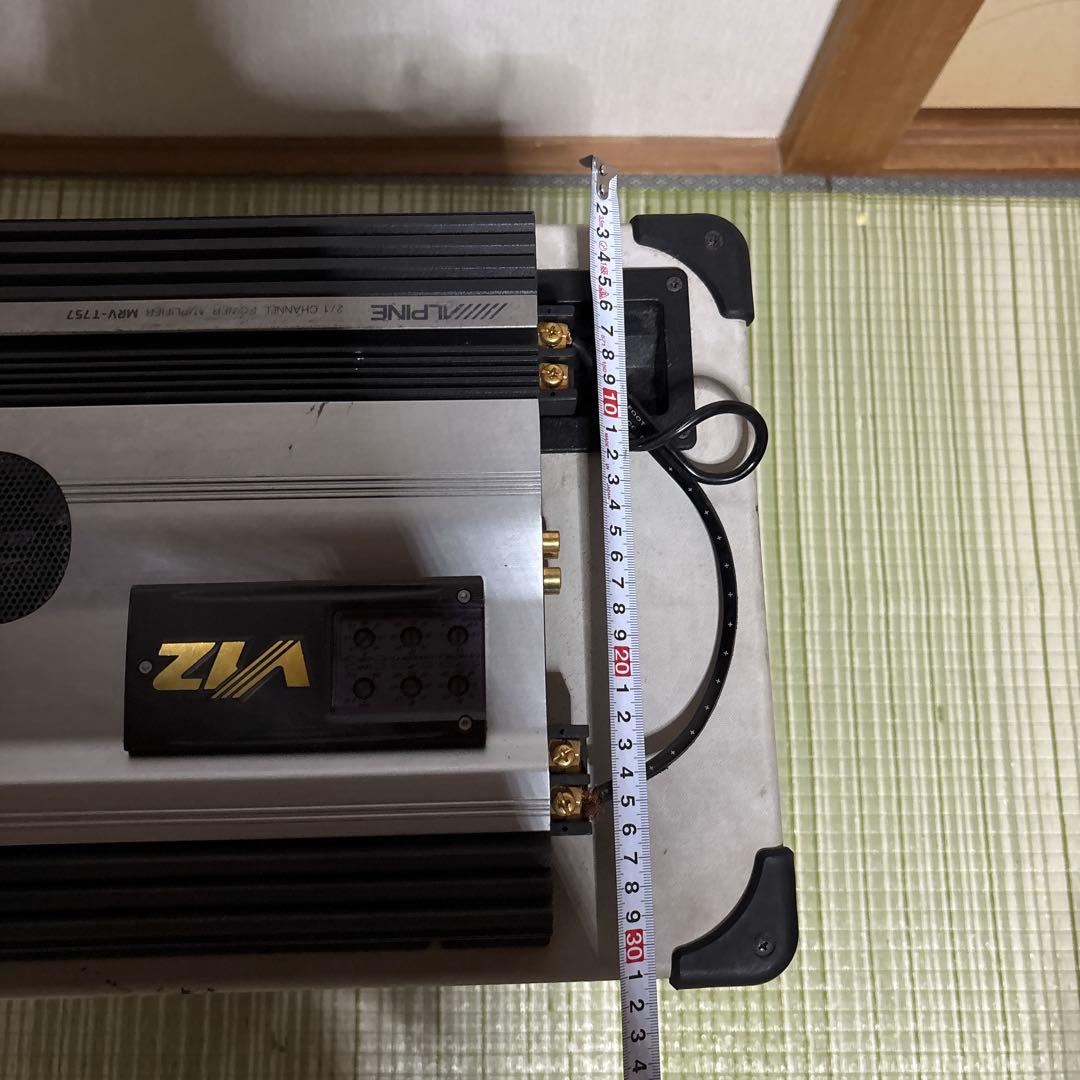 ALPINE ウーファー BASS VR1200 パワーアンプ　MRV-T757