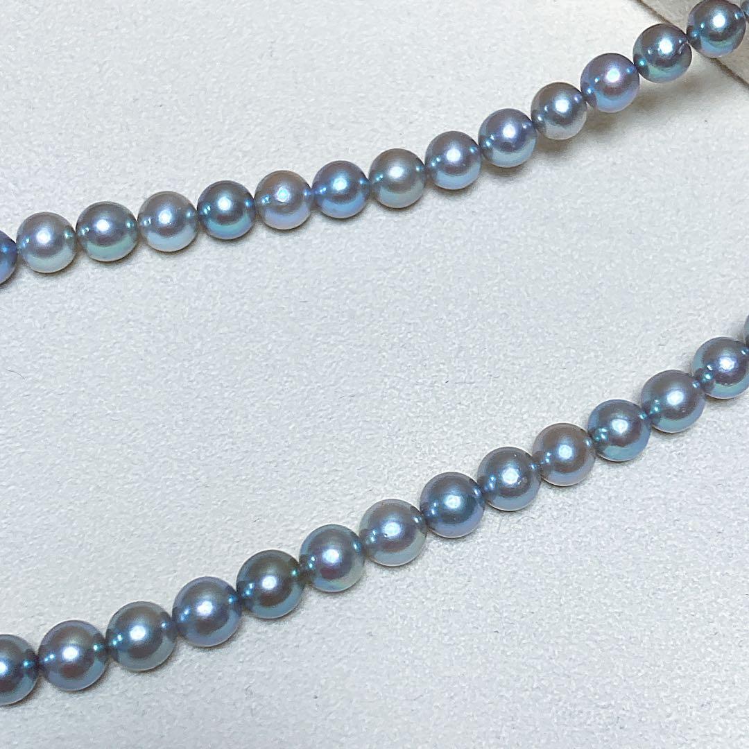【新品・百貨店商品／総本店】1701綺麗なナチュラル色アコヤ真珠フォーマルグレー