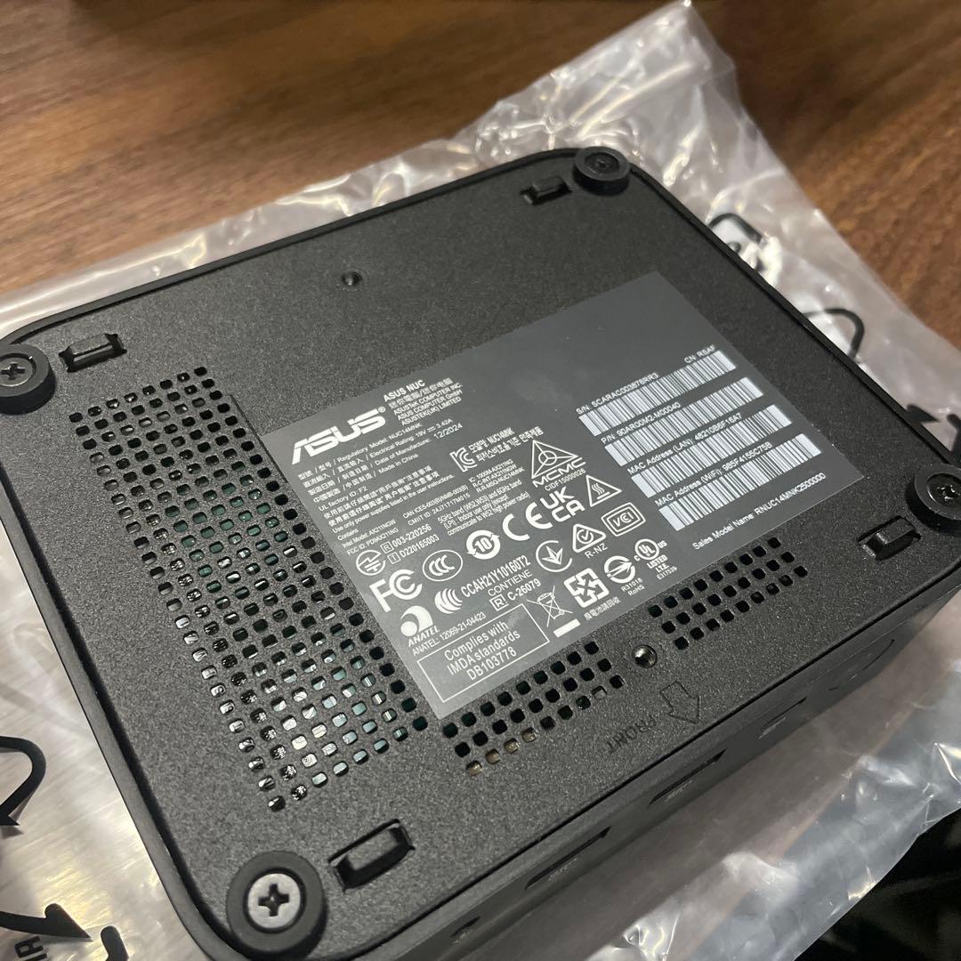 ASUS Intel プロセッサー N150 搭載 PCベアボーンキット