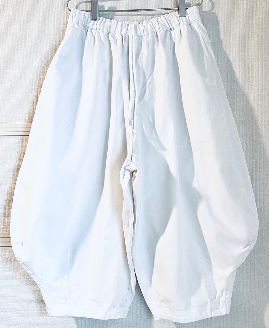 ブラックコムデギャルソン　バルーンパンツ　白　S