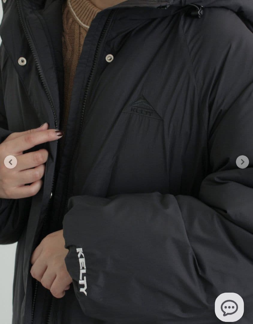 ◆427◆サマンサモスモス◆KELTY◆インサレーションミドルコート◆ブラック◆