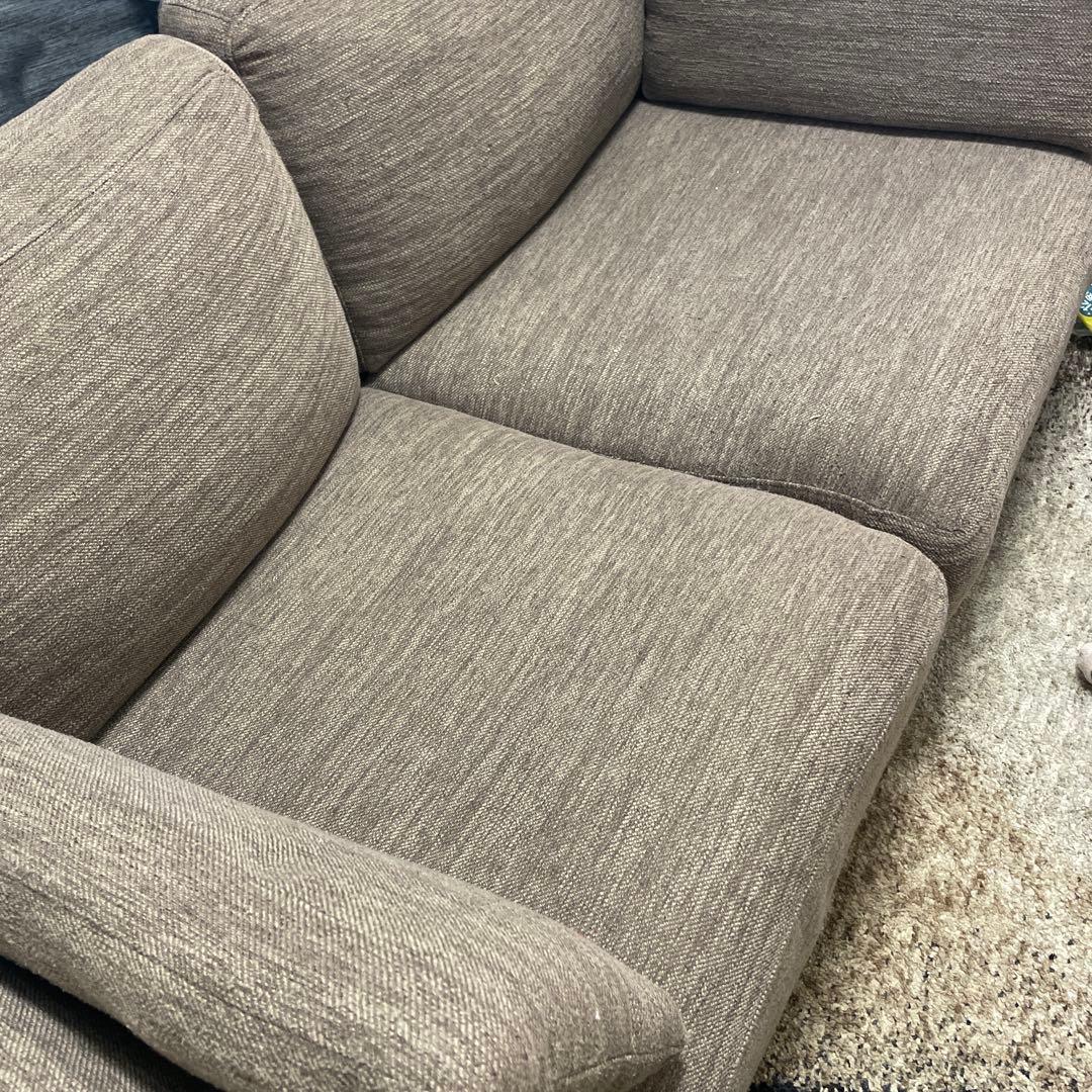 3/31までニトリ　ファブリック二人掛けソファ