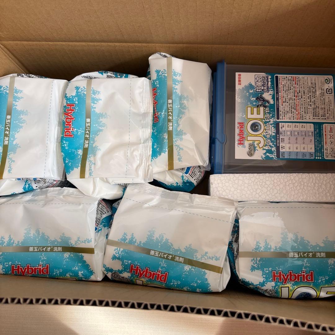 Hybrid JOE 浄粉末洗剤 6袋セット➕容器