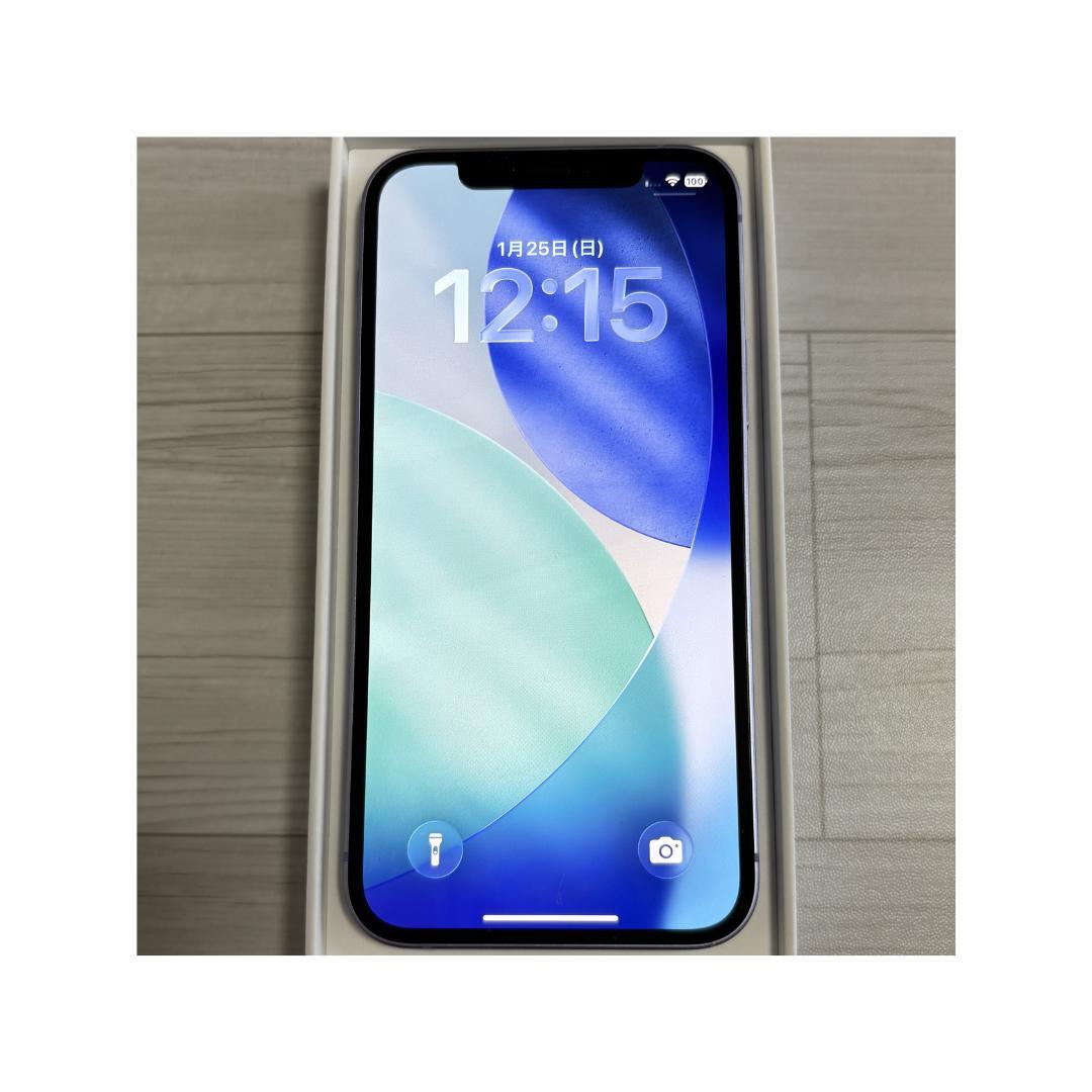 【人気色】iPhone12 パープル　64GB　SIMフリー　新品バッテリー