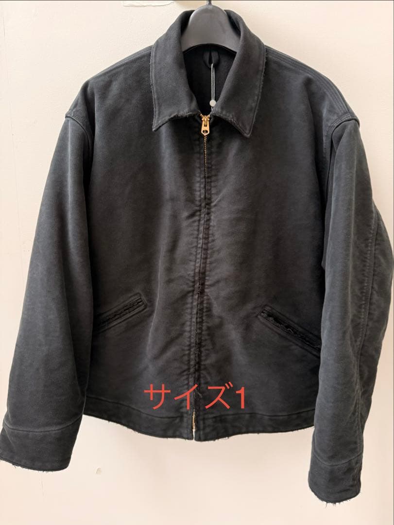 comoli 直営店限定モールスキンジップショートジャケット サイズ1 25AW