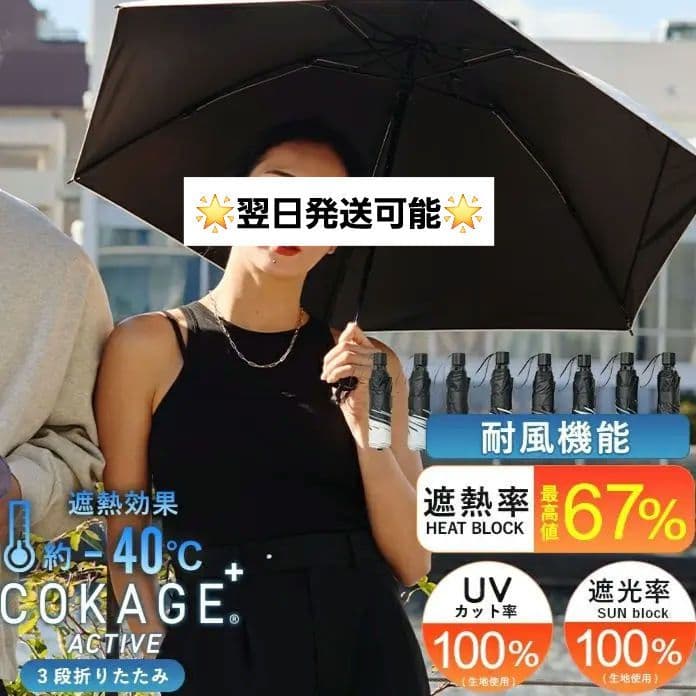 新品未開封 COKAGE+ ACTIVE 耐風 55cm ミッドナイトブルー
